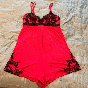 Soma fuchsia romper xs
